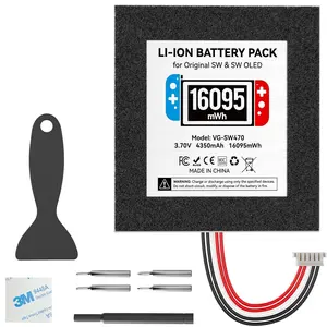1 Pack Switch 1 Battery Replacement Kit, Compatible with Nintendo Switch HAC-001 & OLED HEG-001 Console, 16095mWh HAC-003 High Capacity Replacement Battery with Repair Tools Kit for Extended Gaming Time & DIY Repair