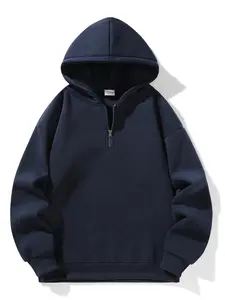 Men's Fleece Hoodie, Long Sleeves, Soft Warm Comfortable, Ideal for Daily Wear, Sports & Outdoor Activities, Unisex Basic Solid Pullover Sweater