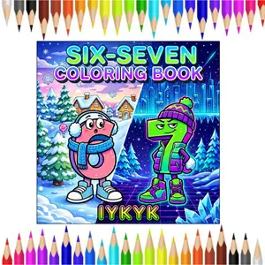 67 Coloring Book: The Ultimate Winter Prank Edition | 40+ Pages of Six Seven Viral Style Fails & Hilarious Holiday Scenes for Kids, Tweens & Teens | Black Backed Pages (67 Viral Meme Activity Books)
