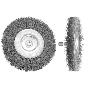 3-inch Abrasive Wire Brush Wheel with 1/4-inch Quick Hex Shank, Coarse 0.012, 2-Pack