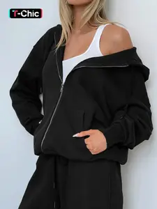 Women Fall Winter Long Sleeve Hoodie & Pants 2 Piece Set Casual Ladies Sweatsuit with Pockets Loose Daily Outfit Tracksuit