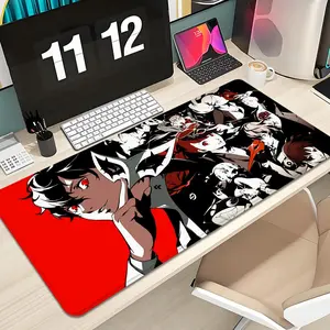Persona 5 Royal Mouse Pad Design XXL 1000×500mm 900×400mm 800×400mm 600x300mm Large Gaming Mouse Pad - Extended, Thick, Non-Slip Rubber Base Desk Mat with Precision Stitched Edges - Washable Large Desk Pad