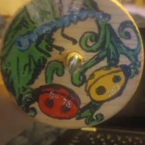 #8000 - 4" Adjustable top/bottom whorl drop spindle for wool spinning MADE IN USA