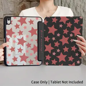 Star-Patterned Tablet Case With Pen Slot Multi-Angle Stand For 10th-Gen 10.9-Inch 11th-Gen 11-Inch 4th/5th-Gen Air Pro IPad Mini 6/7 8.3-Inch IPad 2026 11/13-Inch IPad Pro M4 13-Inch IPad Air 2024 Spring Easter Gifts
