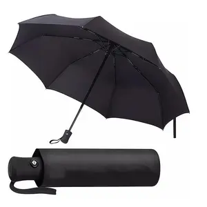 Meiqilin fully automatic windproof umbrella, lightweight and portable for rainy days, car umbrella, one handed one key opening and closing, convenient and fast, suitable for both men and women Compact Windproof Travel Umbrella close umbrella