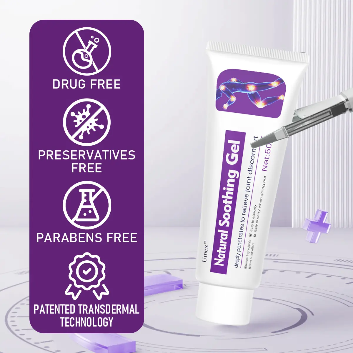 Umex Joint Relief Cooling Gel Cream | Menthol & Frankincense