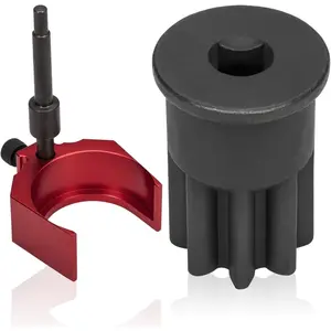 9U-7227 Injector Height Adjustment Gauge Tool & J-38587-A Engine Barring Socket Engine Turning Tool For CAT Caterpillar 3406E, C15, C16 (Set of 2)