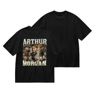 Unisex Arthur Morgan Rdr2 Vintage Printed T-Shirt, 100% Cotton Casual Fan Gift Top Suitable for Men And Women