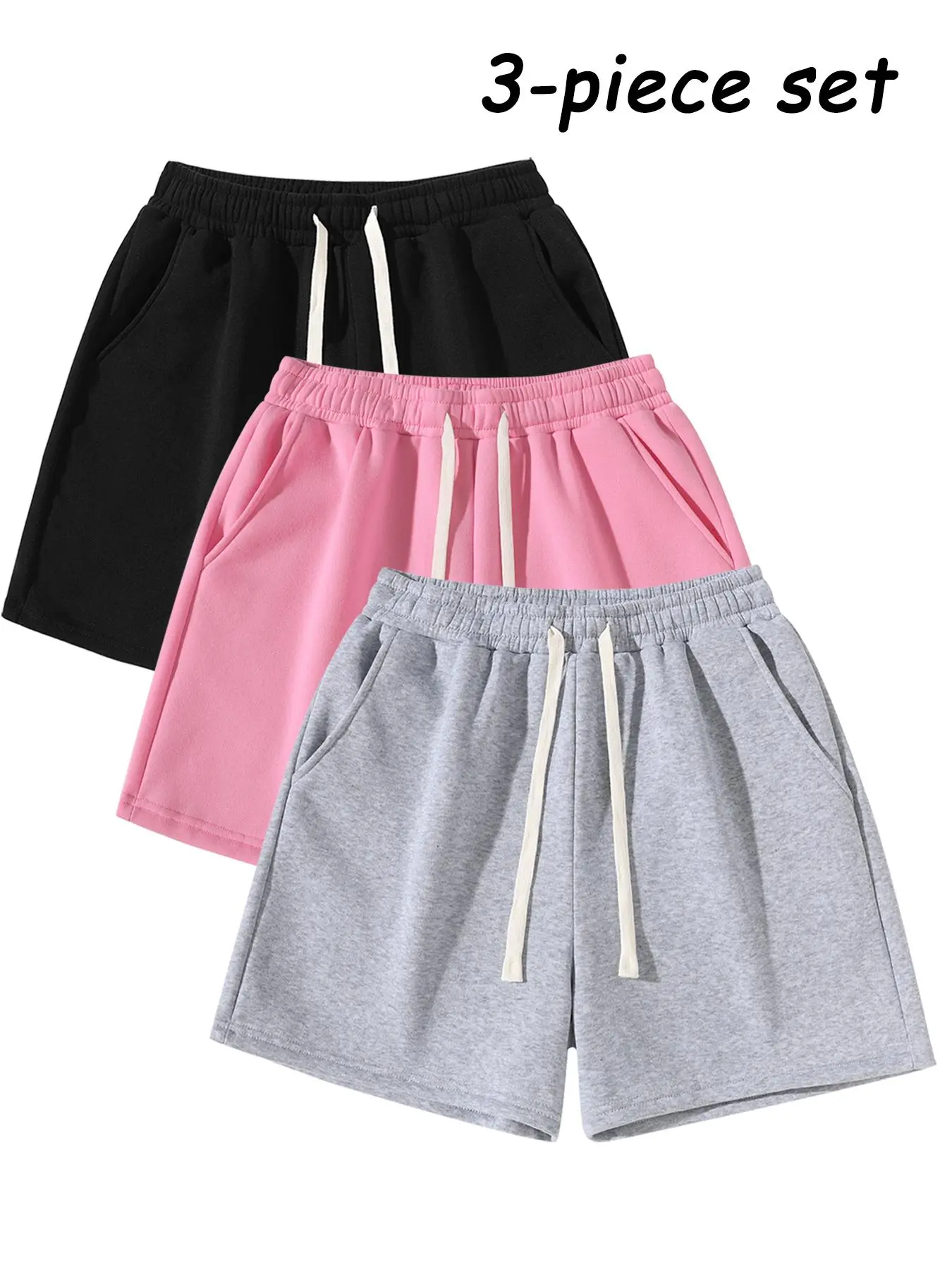 black + pink + gray.