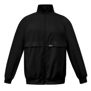Scrub Jackets for Men Long Sleeve Zip Front Coat Side Pocket Soft Stretch Nurse Jacket Lapel Track Jacket