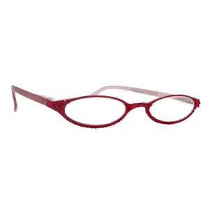 The Marvelous, (Bling) Women Reading Glasses W (Full Bottom) (L. Siam) European Crystals (Red) (fairy godmother) Lower Nose, NY Fifth Avenue