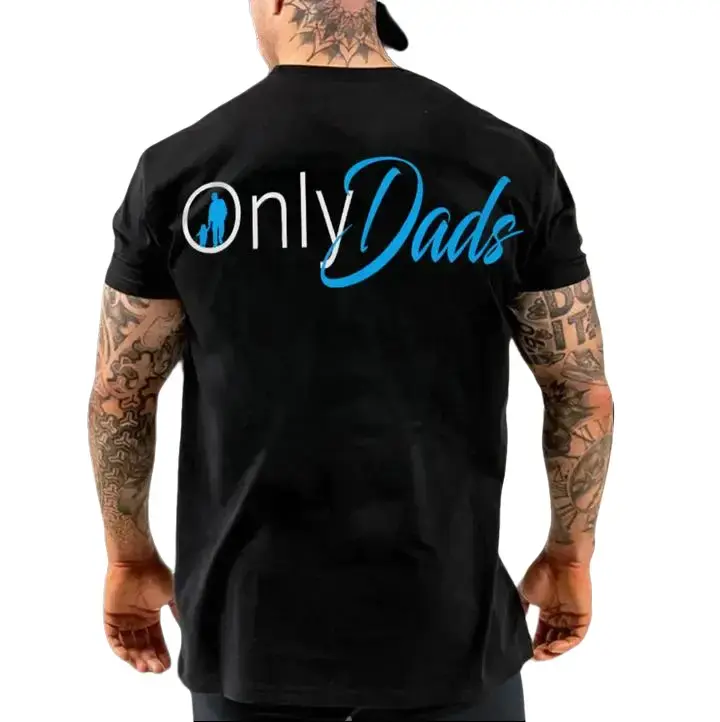 OnlyDads Parody Logo T-Shirt - Funny Dad Life Graphic Cotton Short Sleeve Shirt, Father's Day Birthday Gift for Dad Husband