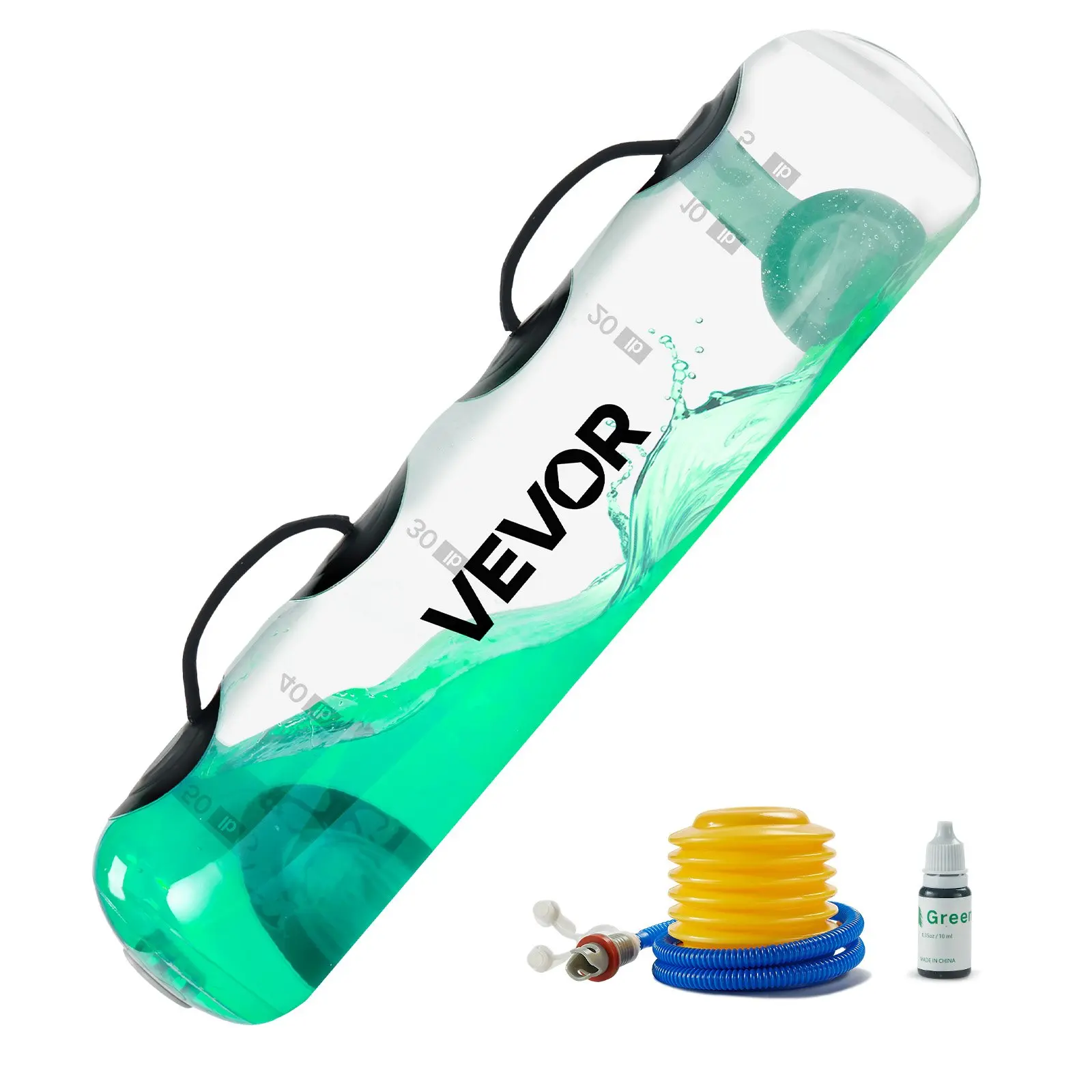 【Summerfinds】VEVOR Water Weights Aqua Bag, Large Aqua Bags for Workout, 70 lbs Adjustable Portable Stability Fitness & Full Body Exercise Equipment, for Strength Core and Balance Training, Home Gym Exercise, Clear