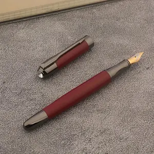 Red, Metal Fountain Pen with M nib