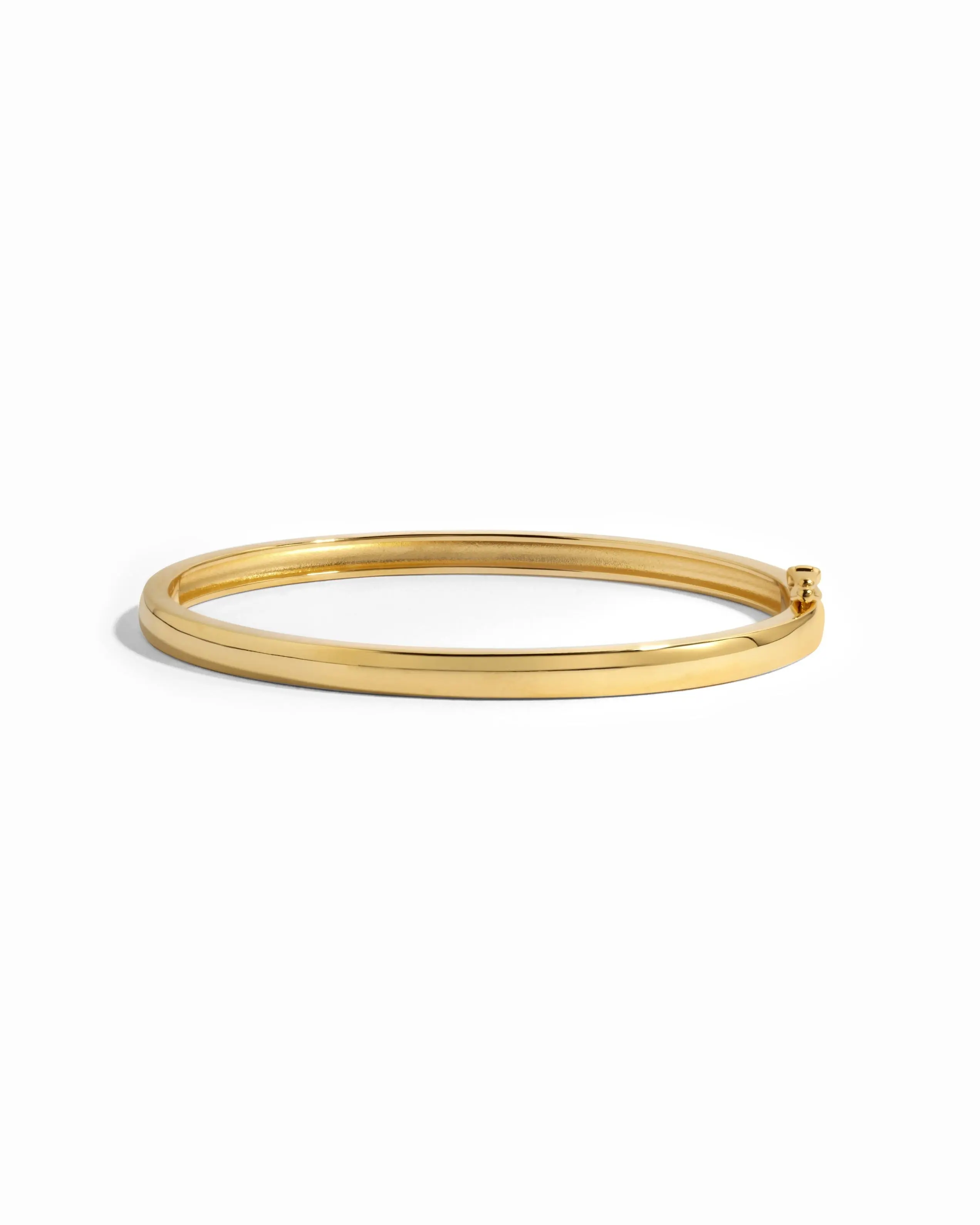 Sami Jewels Minimalist Elegant Cuff Bangle for Women, 925 Sterling Silver Plated with 14k Gold, 5'5" - 8" Lengths, Simple Design, Gold Plated Bracelet, Minimalist Style