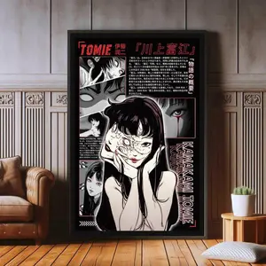 Tomie Kawakami Print Junji Ito Anime, Japanese Wall Decor