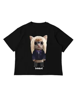 Molly Santana Kitty Shirt - Oversized Drop Shoulder