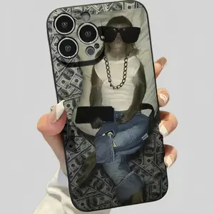 Cartoon Cool Monkey Pattern Phone Case Anti-drop TPU Protector Cover for iPhone 11-15 iponeX Pro Max Unique Design Lightweight Enhanced Grip Impact Protection