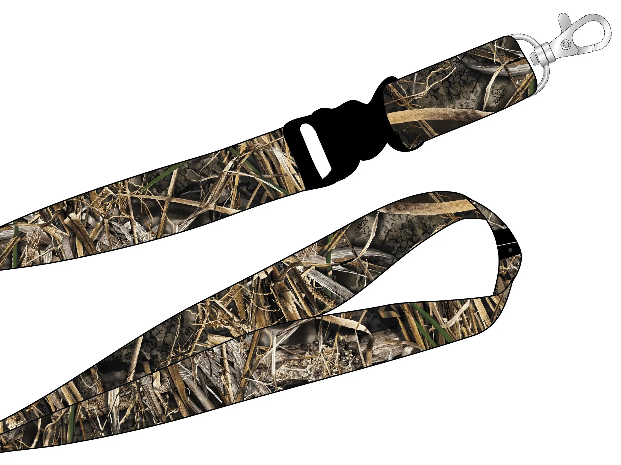 RealTree Camo Pattern Hunting Keychain Breakaway Lanyard with Clasp RealTree Camo Pattern Hunting Keychain Breakaway Lanyard with Clasp