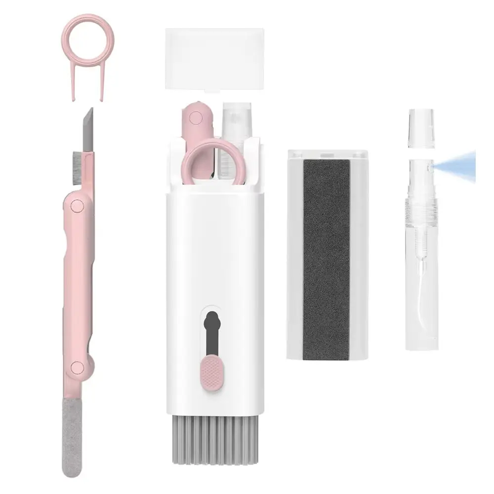 1-4Pcs Keyboard Cleaning Brush Kit 7-In-1 Multifunction Digital Cleaning Tool Set Keycap Puller Computer Keyboard Cleaner Brush