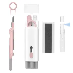 1-4Pcs Keyboard Cleaning Brush Kit 7-In-1 Multifunction Digital Cleaning Tool Set Keycap Puller Computer Keyboard Cleaner Brush