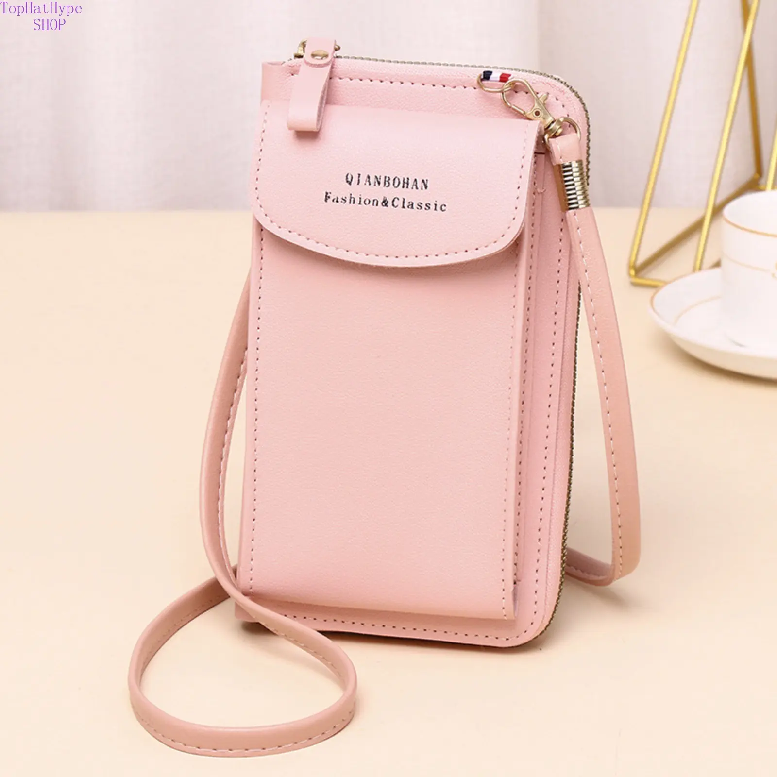 2026 New Women's Korean-Style Lightweight PU Leather Vertical Phone Bag - Adjustable Strap Multi-Functional Crossbody Purse with Card Wallet, Classic Shoulder Bag for Daily Commuting & Shopping, Daily Commuting Purse, Crossbody Bag
