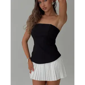 Obsessed Strapless Mini Dress Black