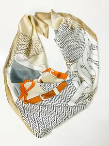 Horse & Chain Print Scarf