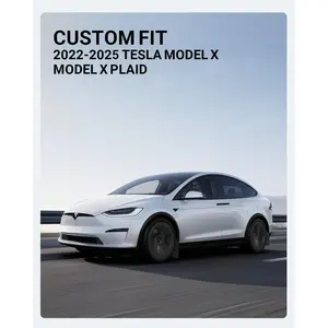 2026 New Tesla Model X/Model X Plaid Mud Flaps (4-Pack) – No-Drill TPE Splash Guards for 2022-2026 Models