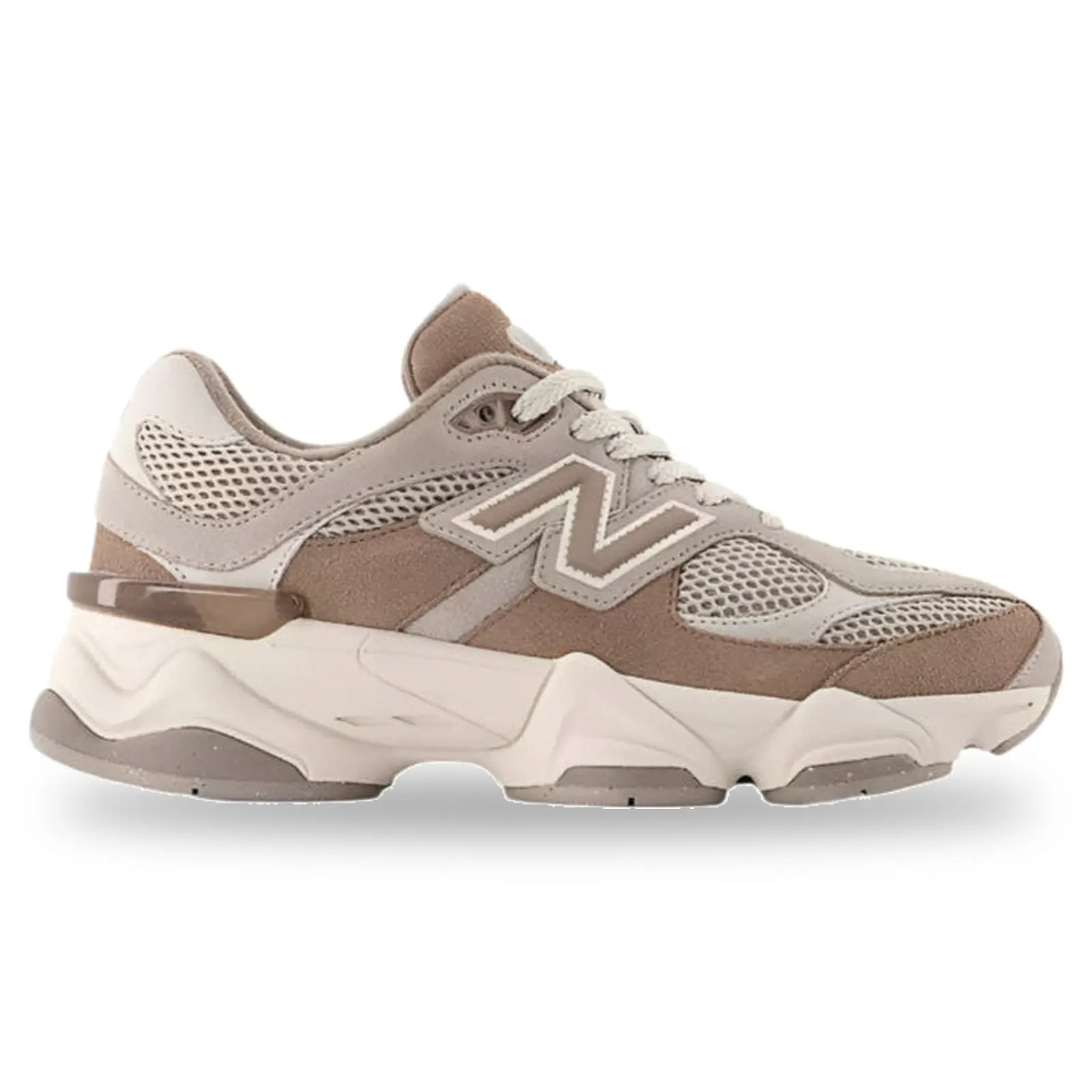 NEW BALANCE 9060 Authentic Women's Chunky Athletic Trainers - Mushroom-Shipyard Arid Stone Brown, Casual Fashion Shoes, Men's Sizes, GC9060EX, Chunky Sneakers, Casual Footwear Sneakers, Balance Casual Trainers, Low Casual Trainers