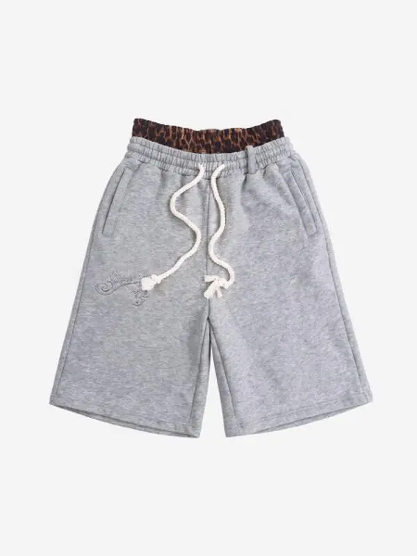 Thesupermade Logo Embroidery Double Waist Shorts