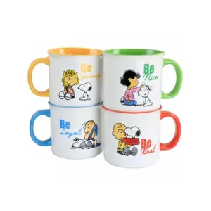 Peanuts 134059.01 21 oz Gentle Reminders Sto are Mug Set in Assorted Designs - 4 Piece