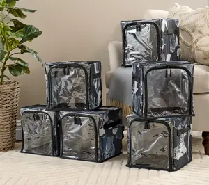 Periea Set of 6 Collapsible 10.5" Storage Cubes Periea Set of 6 Collapsible 10.5" Storage Cubes