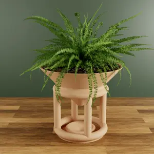 Odyssey Planter - Artistic Indoor Pot with Drainage Tower