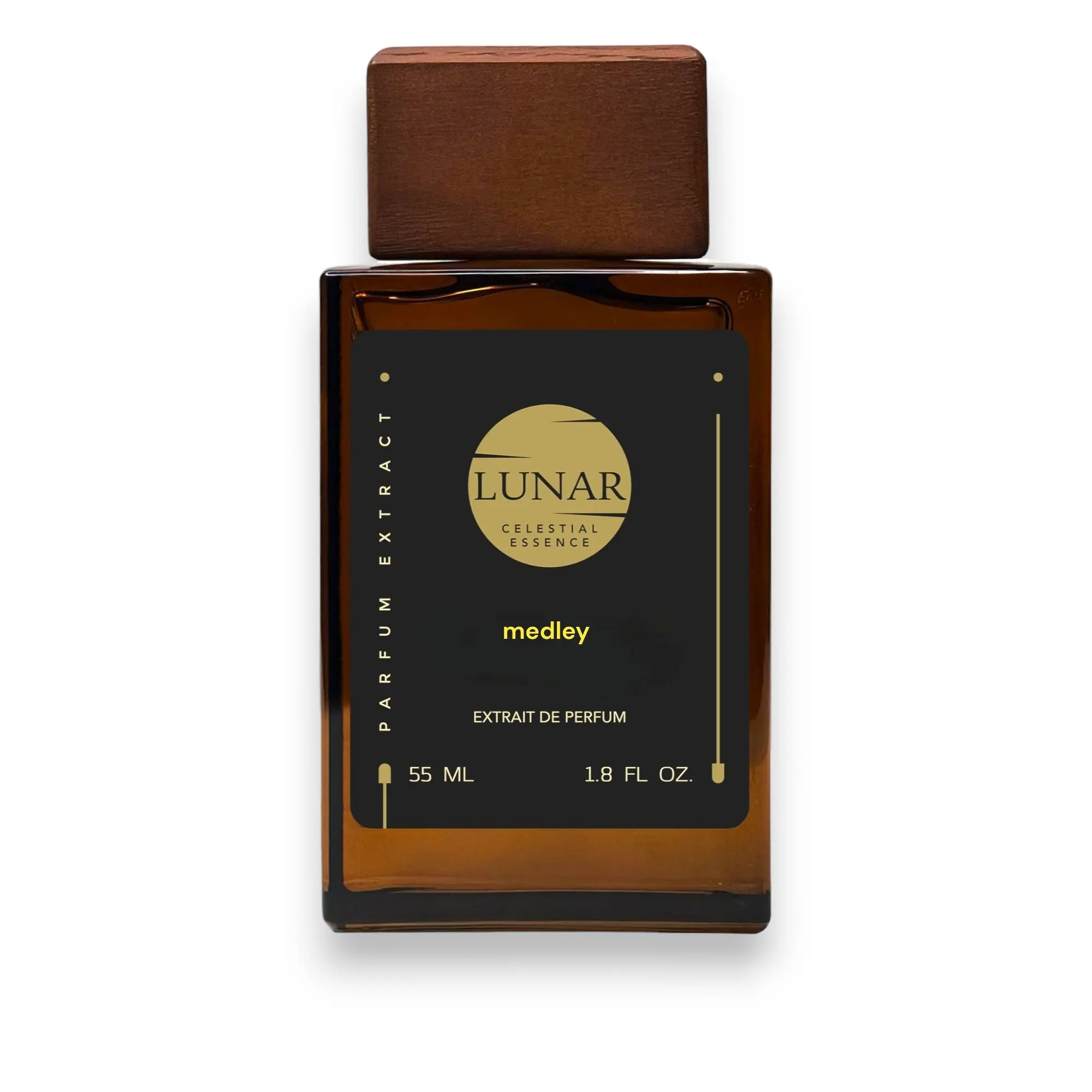 LunarCo Medley top notes Lemon, Mint, Bergamot for Unisex Extrait de Parfum Spray, 1.8 Ounce