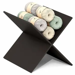 CUBICLE Cube Insert, X-Shelf Cube Organizer, Fits into Triple Thick Cubes, Ikea Kallax, for Organizers and Storage, Dark Oak