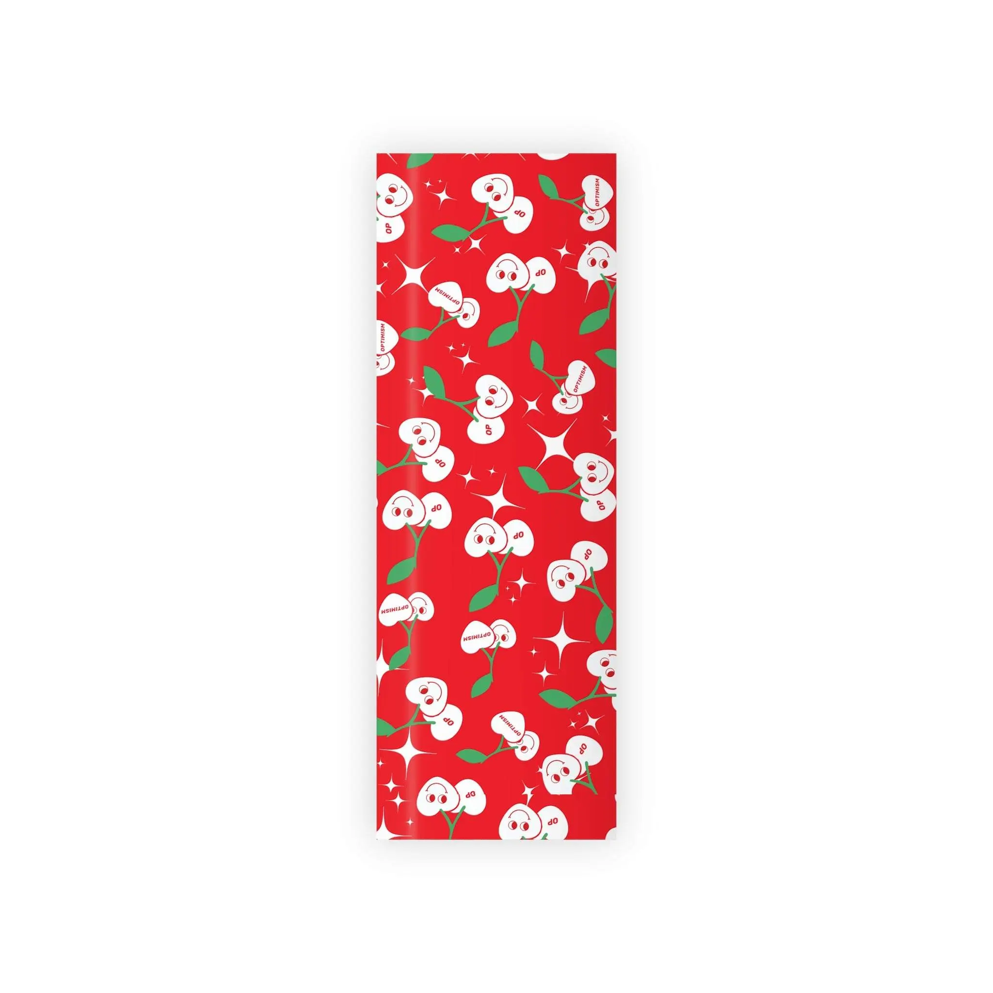 Optimism Cherry Wrapping Paper | OP Layer 2 Crypto Gift Wrap by Mintcraft Studios