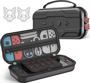 ESYWEN Switch 2 Carrying Case Compatible with Nintendo Switch 2(2025)/Switch/OLED Console, Protective Hard Portable Travel Carry Case Shell Pouch with Pockets for Switch 2 Accessories and 10 Games