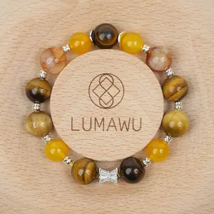 Five Elements Earth Bracelet(12mm)・Grounding Stability – Advanced Energy for Security Five Elements Earth Bracelet(12mm)・Grounding Stability – Advanced Energy for Security