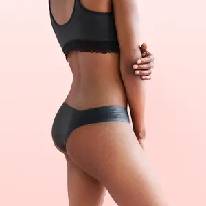 4pk - Lorals for Comfort - Single-Use Latex Undies for Closeness, Enjoyment, & Relaxation - Vanilla Scented (Black Bikinis)