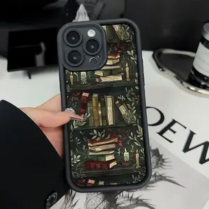 Book Pattern Phone Case, Creative Phone Protective Cover, Phone Accessories Compatible with iPhone 11 12 13 14 15 16 Series