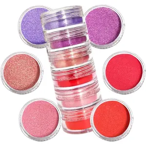 Mica Powder, 6 Colors Mica Powder for Epoxy Resin, Portable 6-Can Pigment Powder Set for DIY, Soap Making, Nail Art, Candle Making, Art Crafts