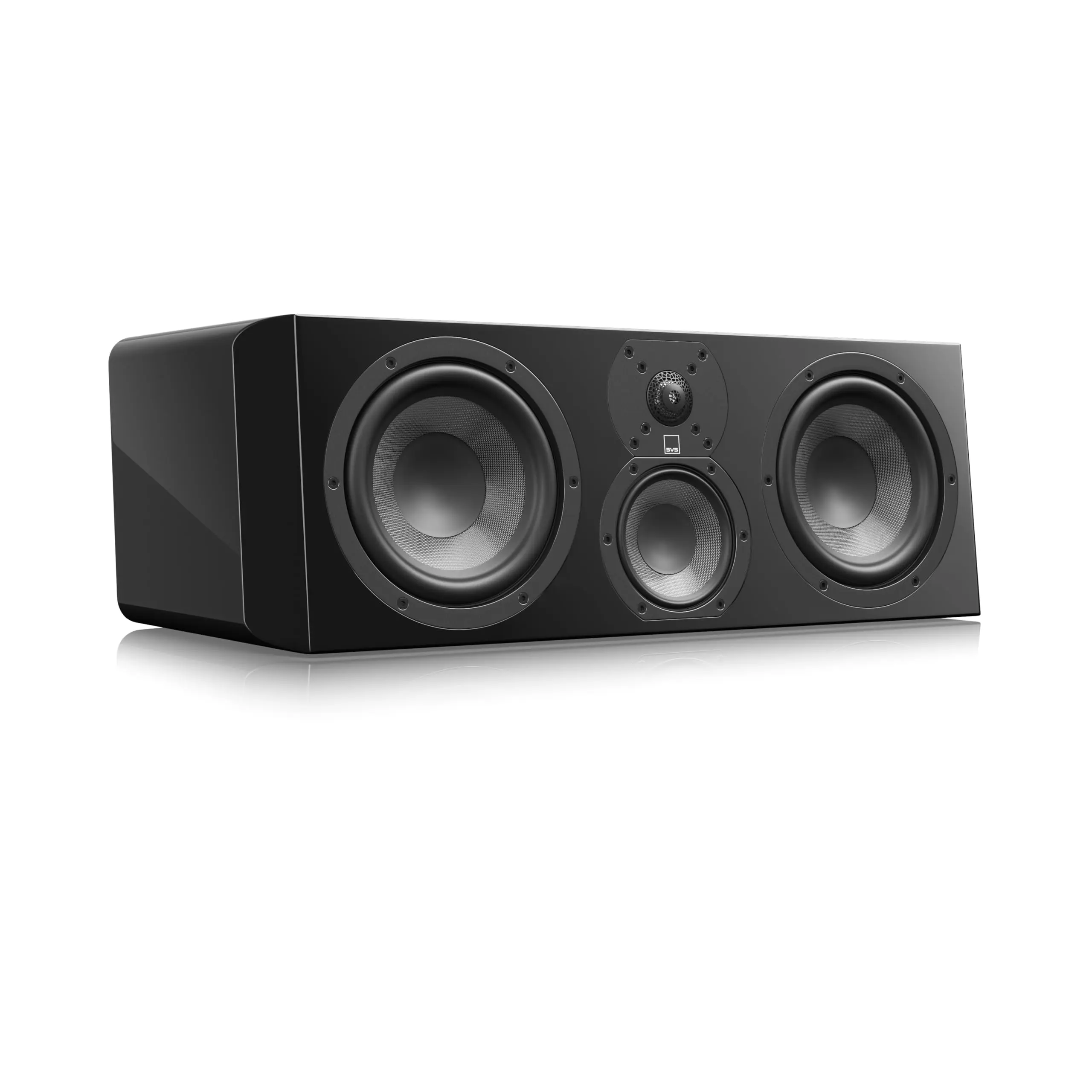 SVS Ultra Evolution Center Speaker - 3-Way Home Audio Device with Aluminum, Diamond Features, Airy and Unveiled Highs, Time-Aligned Cabinet, Uncompromised 3-Way Crossover (Piano Gloss Black, Each)