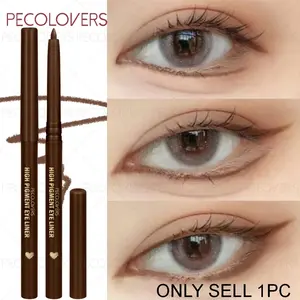 1PC Vibrant Color Waterproof Gel Eyeliner - Smooth and Matte Finish, Easy to Apply Makeup, Beauty Essential, Suitable for Daily Makeup, Waterproof Eyeliner Pencil