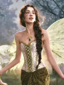 Enchanted Forest Corset-Soft Fabric Camisole for Casual Wear
