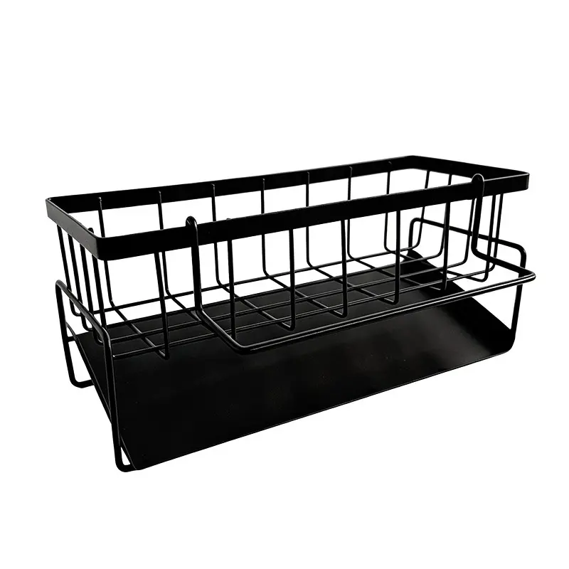 Space-Saving Kitchen Countertop Caddy Bowl Dish Drying Rack, Multi-Functional Plate Cup Utensil Storage Holder, Model_xinghao Zwj