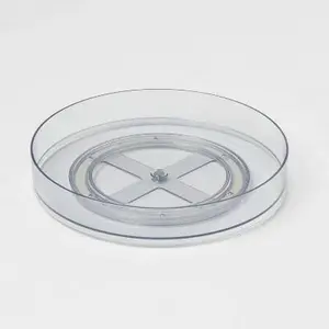 Brightroom™ 11" Low Plastic Lazy Susan Turntable Clear Kitchen Organizer