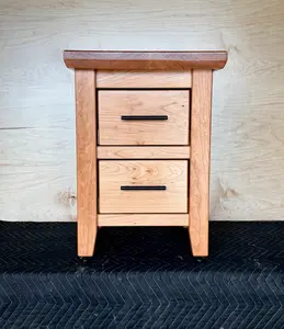Cherry Side Tables - With Hidden Storage
