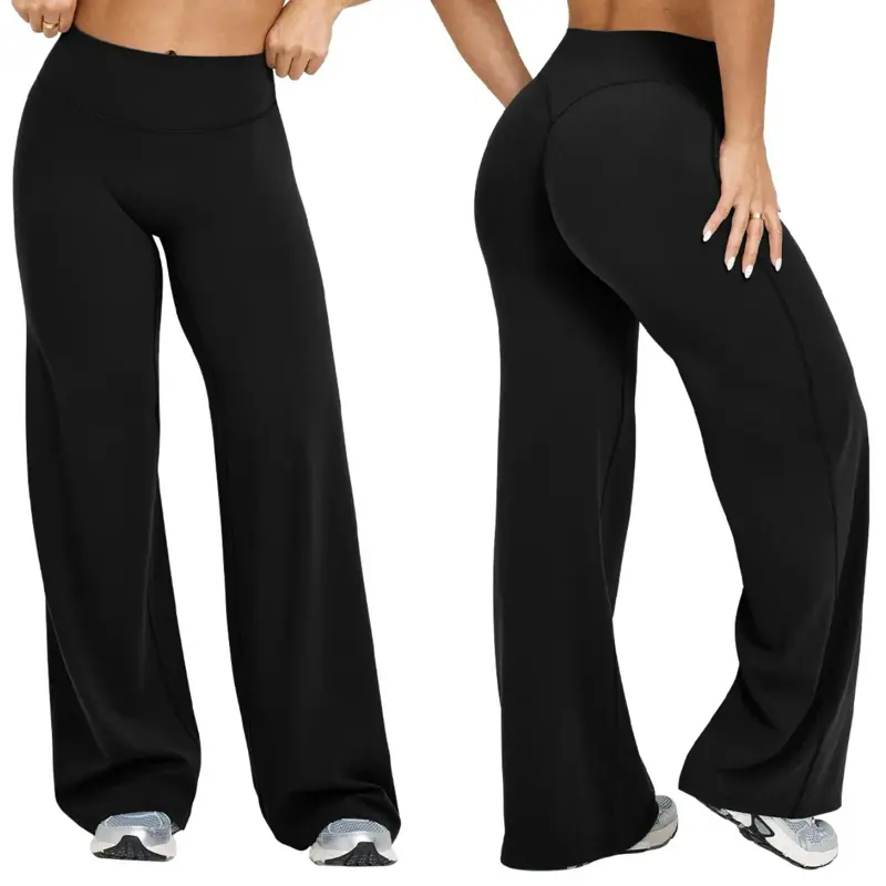 BARJA Women's High-Waisted No Front Seam Straight Leggings, Buttery Soft Tummy Control Workout Yoga Pants, Squat Proof & Stretchy for Gym, Yoga & Everyday Wear