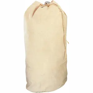 White Natural - US Navy Travel Sea Bag - Cotton Canvas